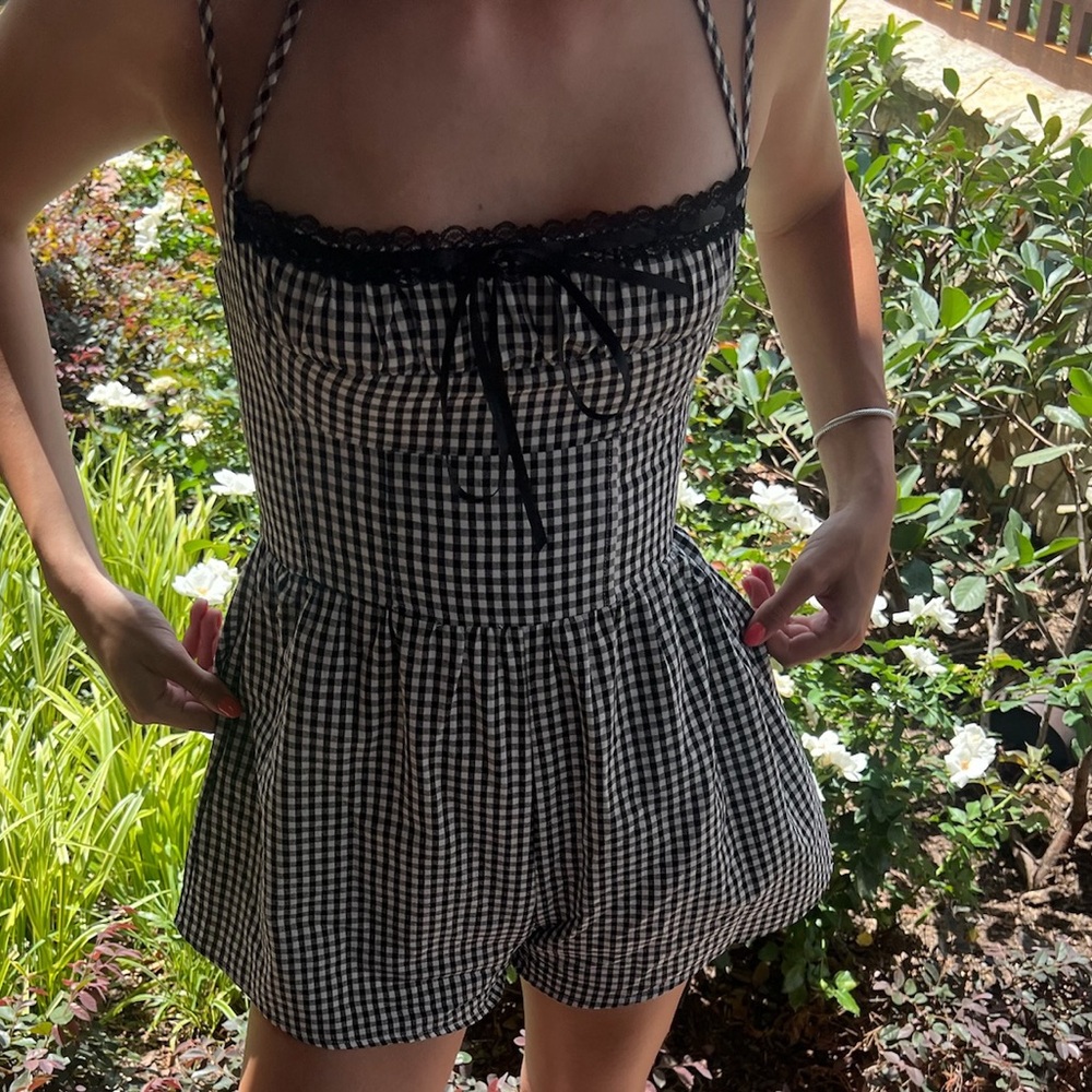 Princess Polly Gingham Romper